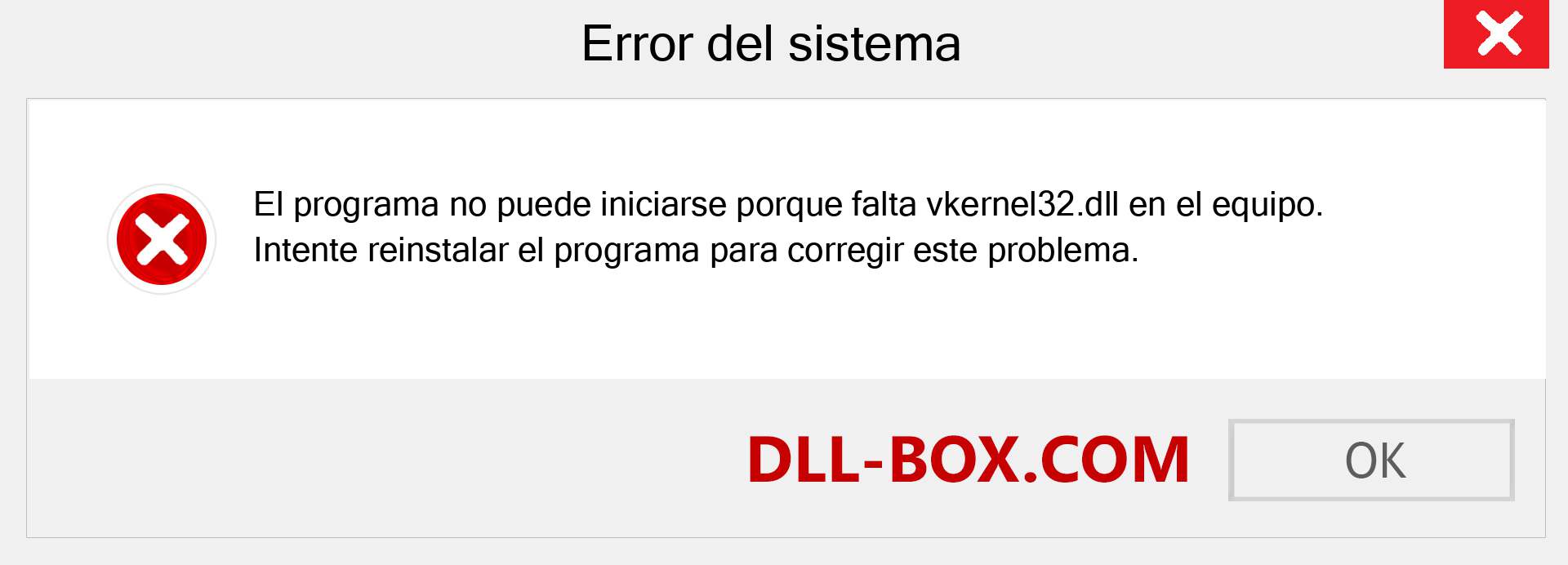 ¿Falta el archivo vkernel32.dll ?. Descargar para Windows 7, 8, 10 - Corregir vkernel32 dll Missing Error en Windows, fotos, imágenes